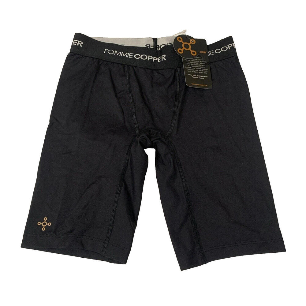 Tommie Copper Core Youth Boys Small Black Compression Biker Underlay Shorts